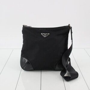 Prada Black Nylon & Leather Crossbody Bag 🖤